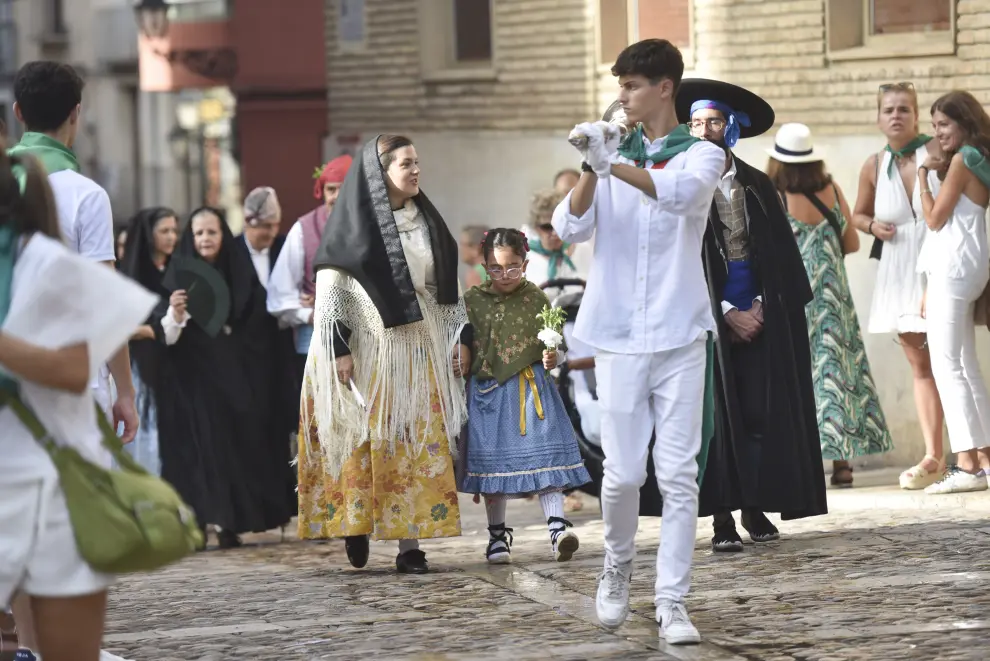 Procesión del día de San Lorenzo, este jueves día 10 de agosto, en Huesca.