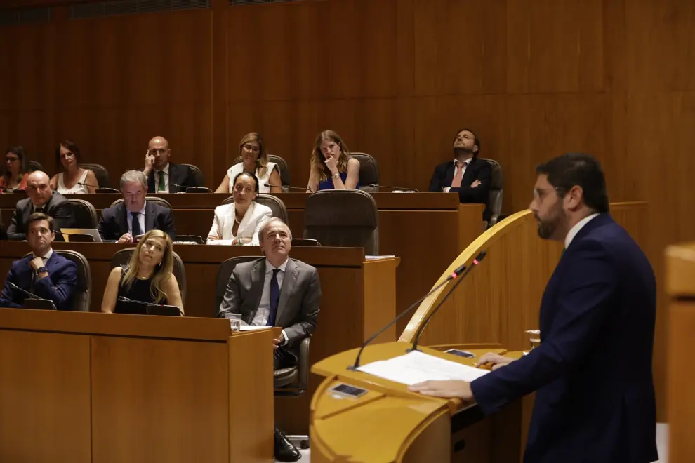 Segunda sesión del pleno de investidura de Azcón en las Cortes de Aragón: Alejandro Nolasco (Vox)