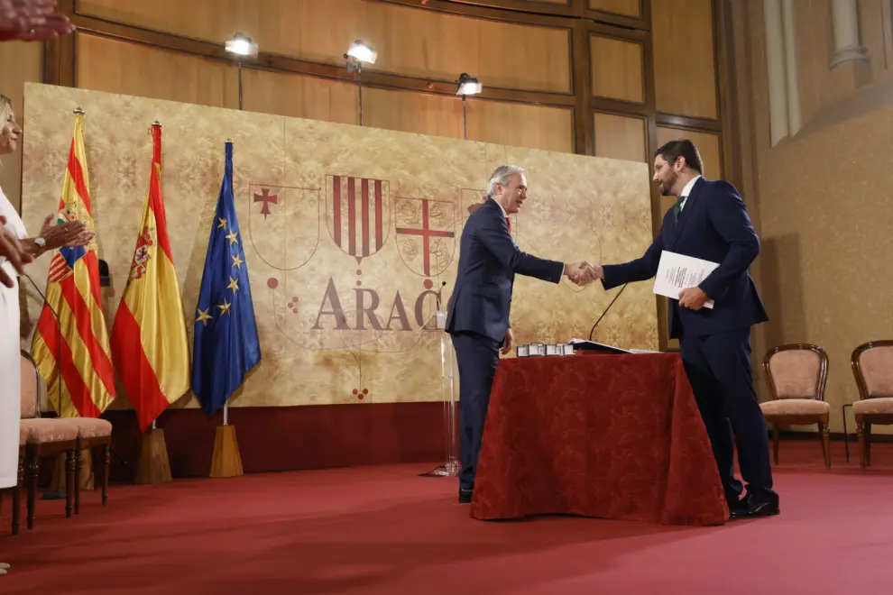 Toma de posesión de los consejeros del Gobierno de Aragón.