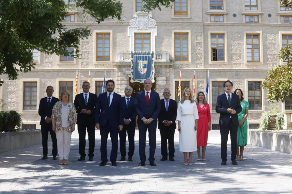 Toma de posesión de los consejeros del nuevo Gobierno de Aragón presidido por Jorge Azcón.