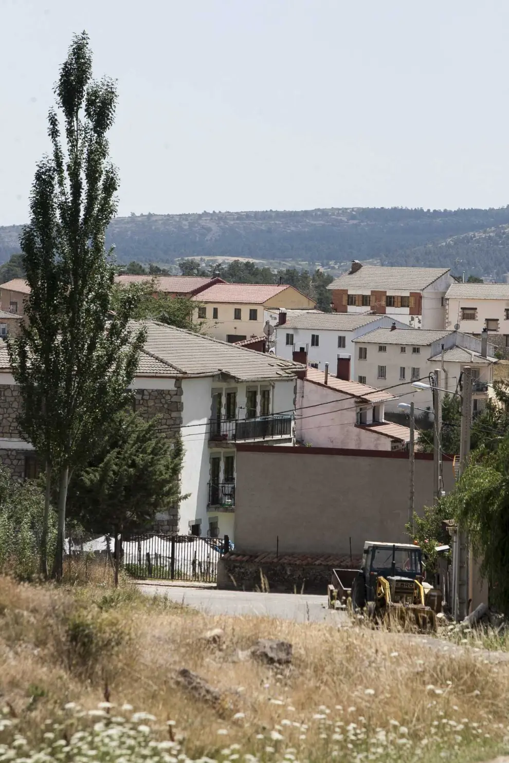 Vista de casas en el pueblo de Griegos