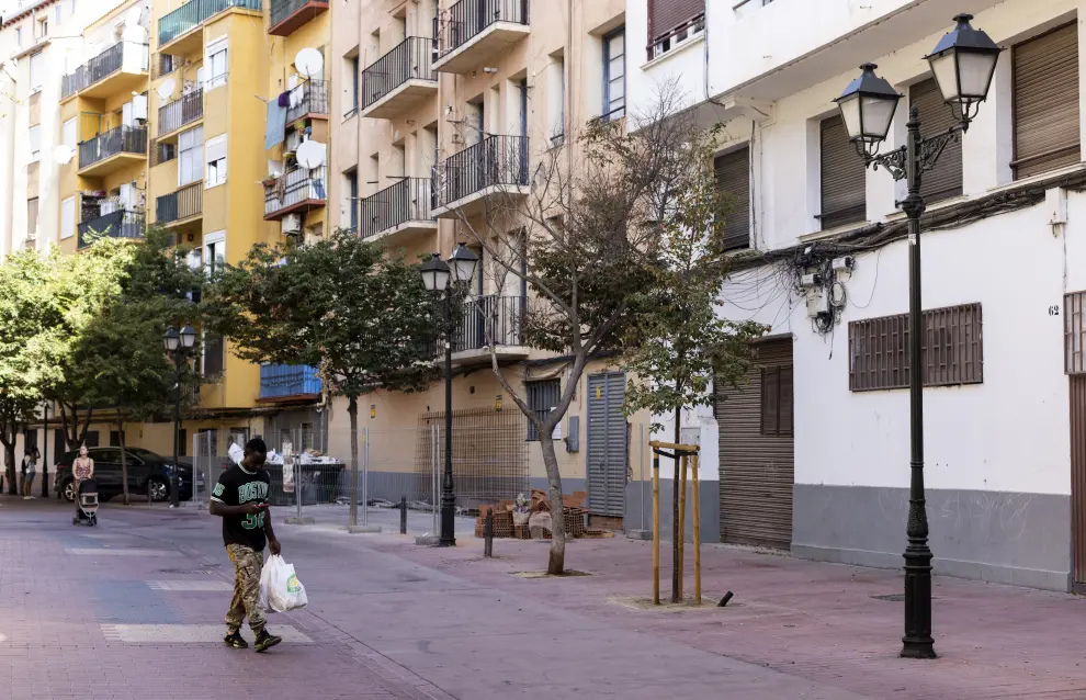 Foto de la degradada zona de Zamoray-Pignatelli de Zaragoza