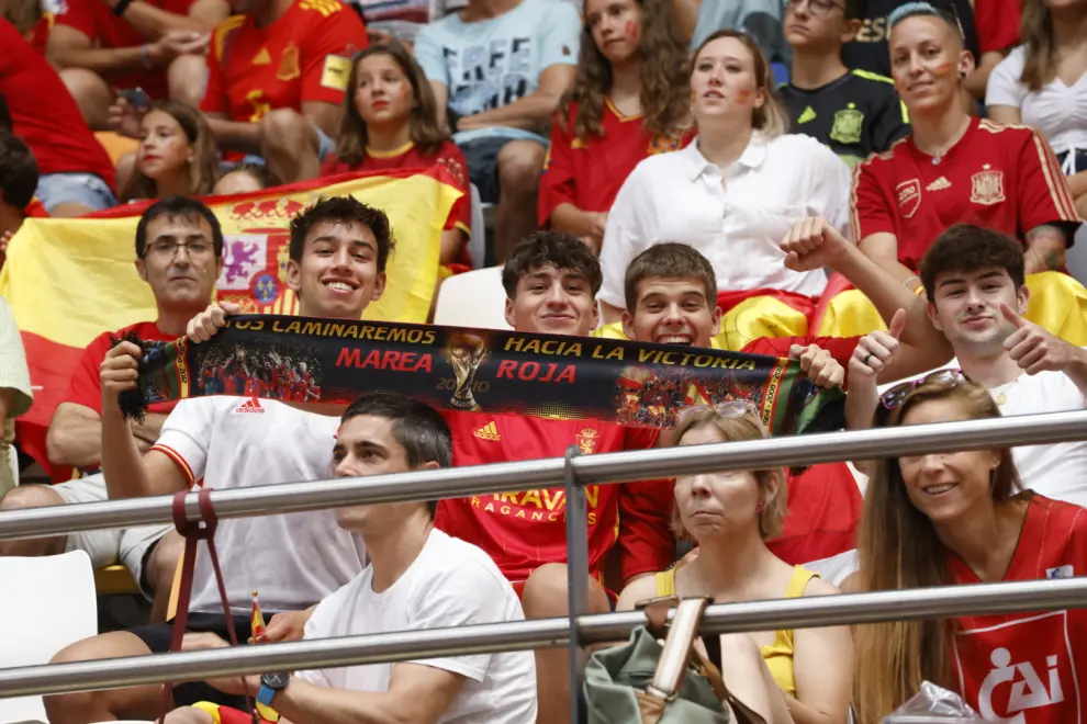 Zaragoza vibra con la final del Mundial en el pabellón Siglo XXI