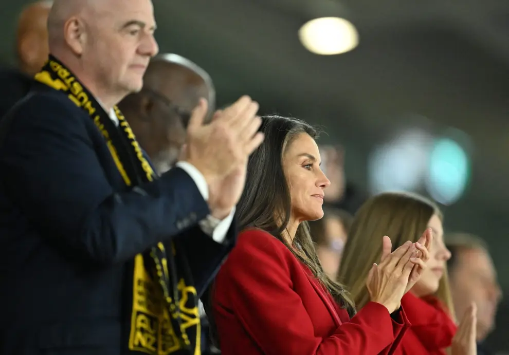 Soccer Football - FIFA Women's World Cup Australia and New Zealand 2023 - Final - Spain v England - Stadium Australia, Sydney, Australia - August 20, 2023 Spain's Queen Letizia in the stands REUTERS/Jaimi Joy SOCCER-WORLDCUP-ESP-ENG/REPORT