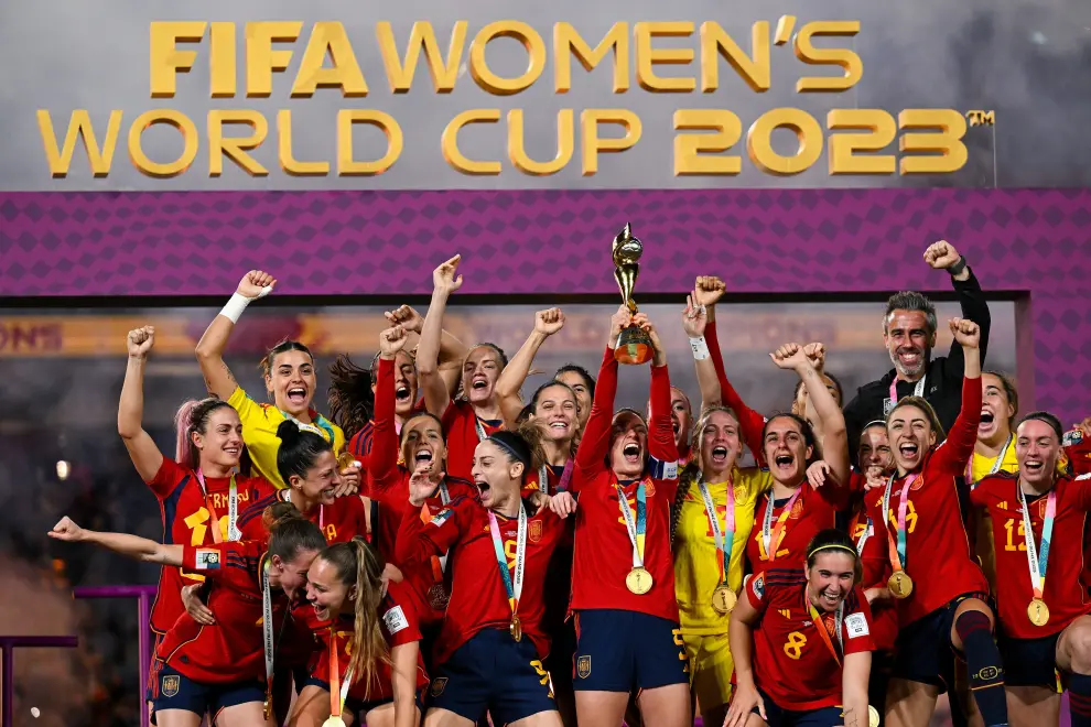 Celebración de la selección española en la final del Mundial de Fútbol femenino.