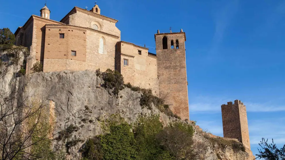 Vista general del Castillo de Alquézar, en la Comarca del Somontano