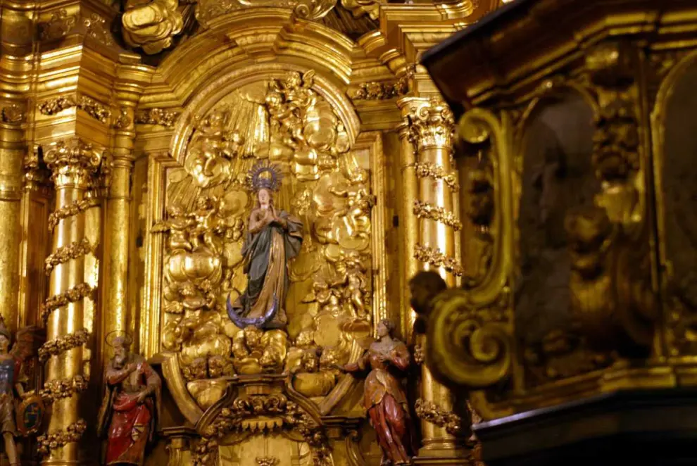 Interior de la Iglesia de San Carlos en Zaragoza