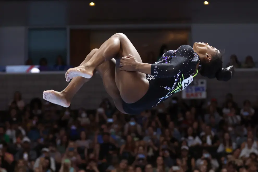Simone Biles gana por octava vez el campeonato de gimnasia de Estados Unidos USA GYMNASTICS