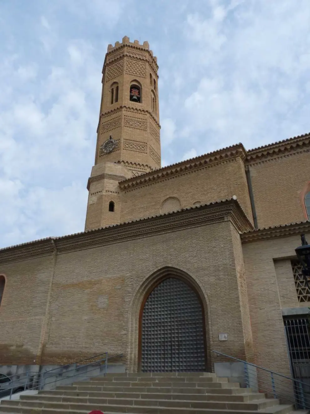 Torre de la Iglesia de Santa María, en Tauste