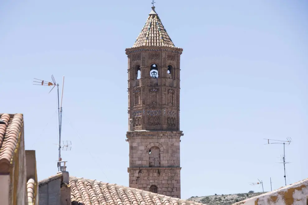 Torre de la iglesia mudéjar de San Bartolomé de Peralejos