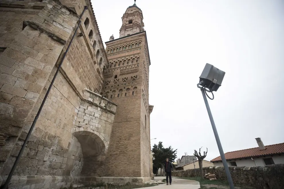 Fachada de la Torre de Santa María de Ateca