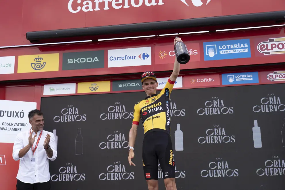 Sepp Kuss, ganador de la 6ª etapa de la Vuelta a España en el Observatorio de Javalambre
