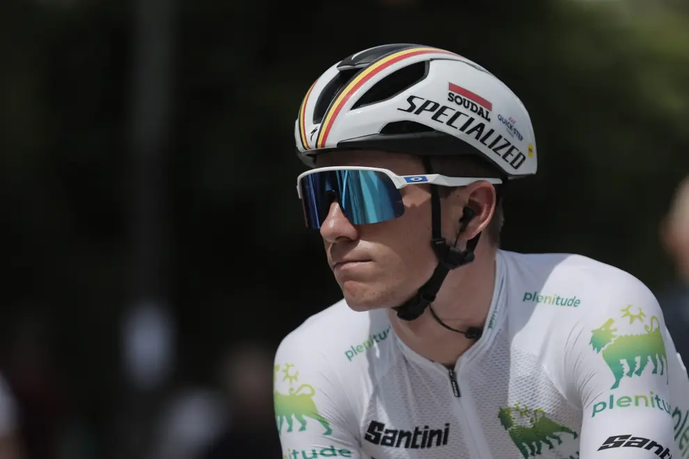 El ciclista alemán del Soudal Quick Step, Remco Evenepoel durante la 12ª etapa de la Vuelta Ciclista a España 2023