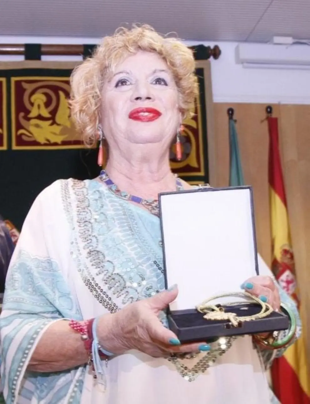 María Jiménez, reconocida en 2015 con la Medalla de Oro de Sevilla.