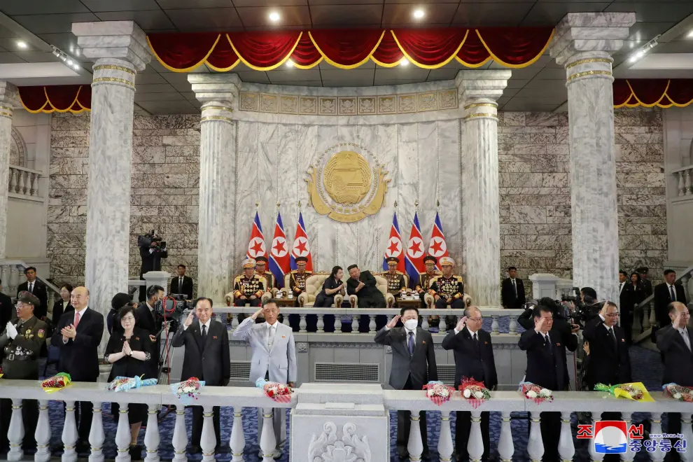 Corea del Norte celebra el 75 aniversario de la fundación del país: el líder Kim Jong-un