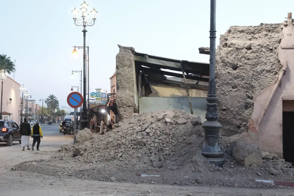 Imágenes de los destrozos generados por el terremoto en Marruecos de magnitud 7.