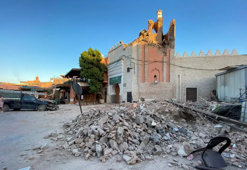 Imágenes de los efectos del terremoto en Marruecos de magnitud 7.