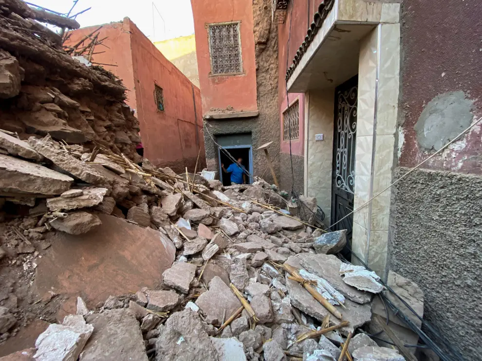 Imágenes del terremoto de magnitud 7 que ha sacudido Marruecos.