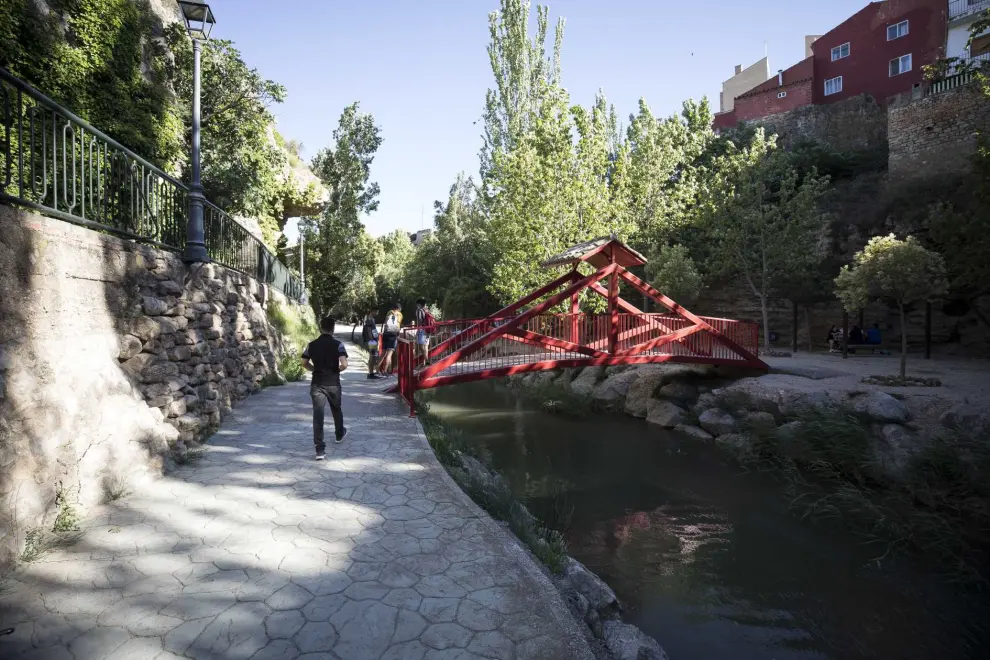 Parque municipal de Muel, un oasis en la provincia de Zaragoza