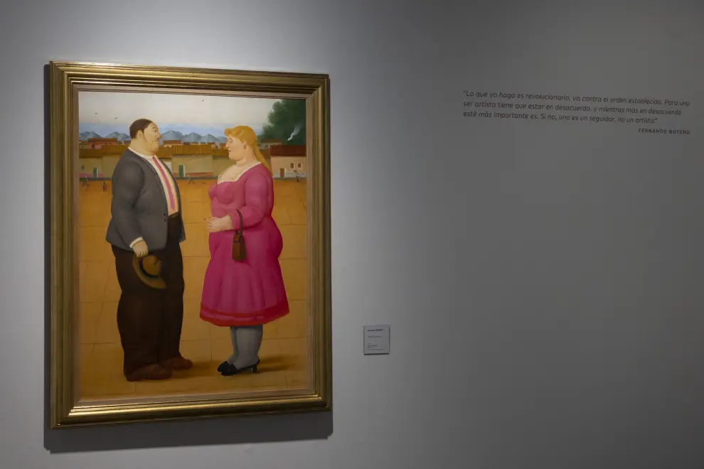 Fotos de la exposición 'Sensualidad y Melancolía' de Fernando Botero en el Museo Goya de Zaragoza