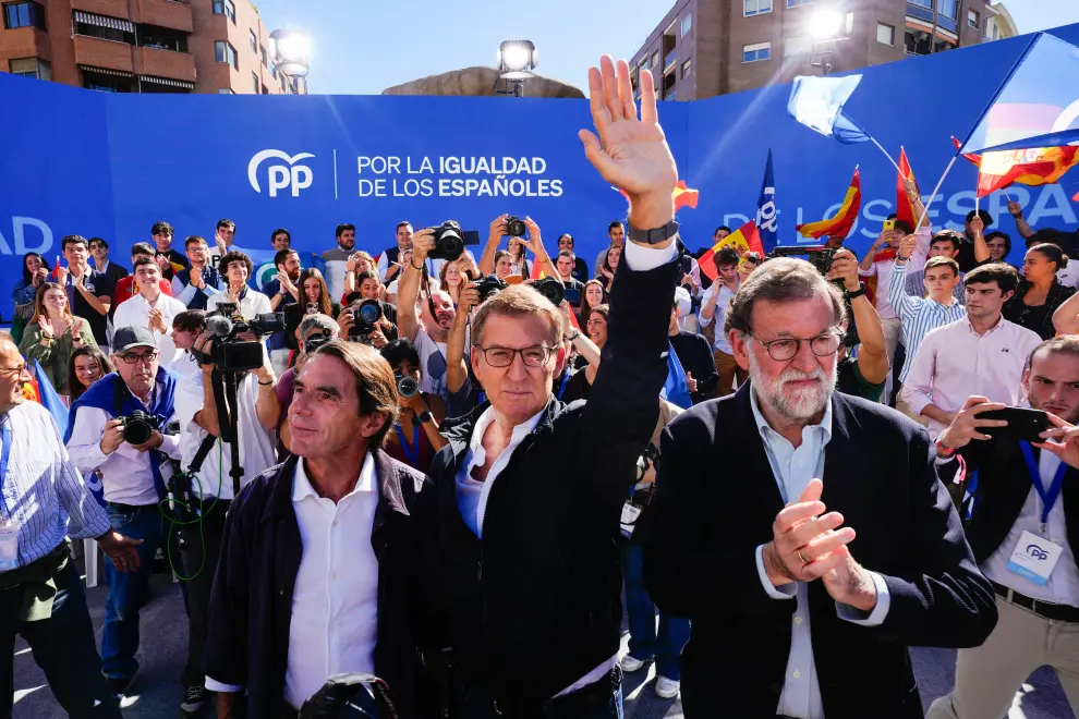 Acto del PP en Madrid contra la amnistía a independentistas catalanes.