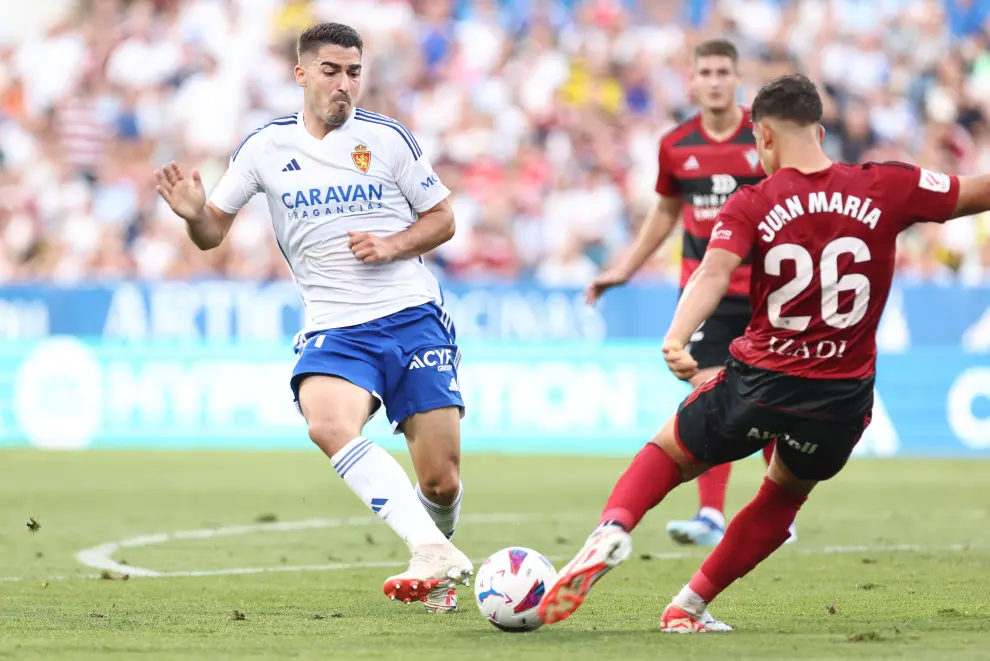 El partido entre el Real Zaragoza y el Mirandés tiene lugar este domingo en La Romareda.