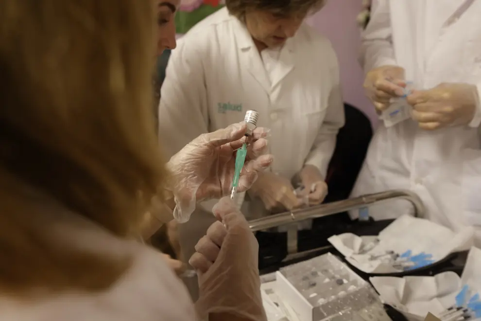 Inicio de la campaña de vacunación de gripe y covid en Aragón