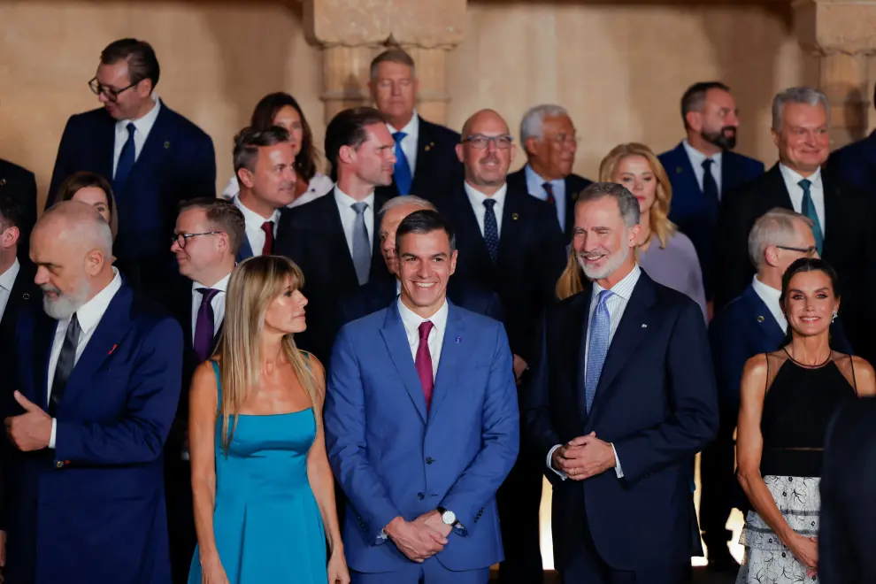 European country leaders visit the Court of the Lions at Alhambra Palace, on the day of the European Political Community Summit in Granada, Spain October 5, 2023. REUTERS/Jon Nazca EUROPE-SUMMIT/