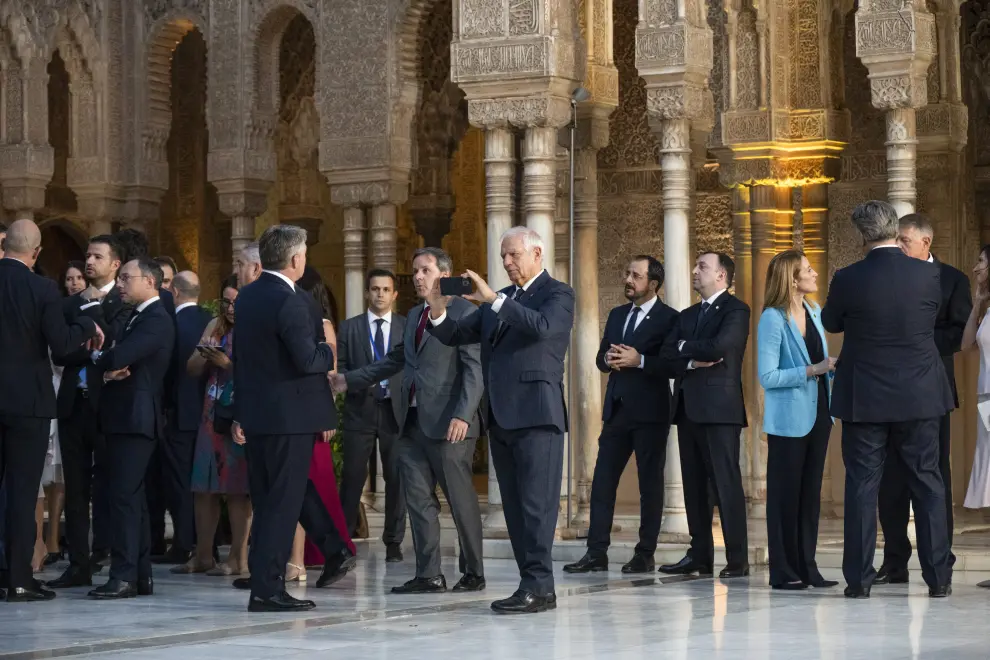 Recibimiento a los líderes de la UE en la Alhambra de Granada