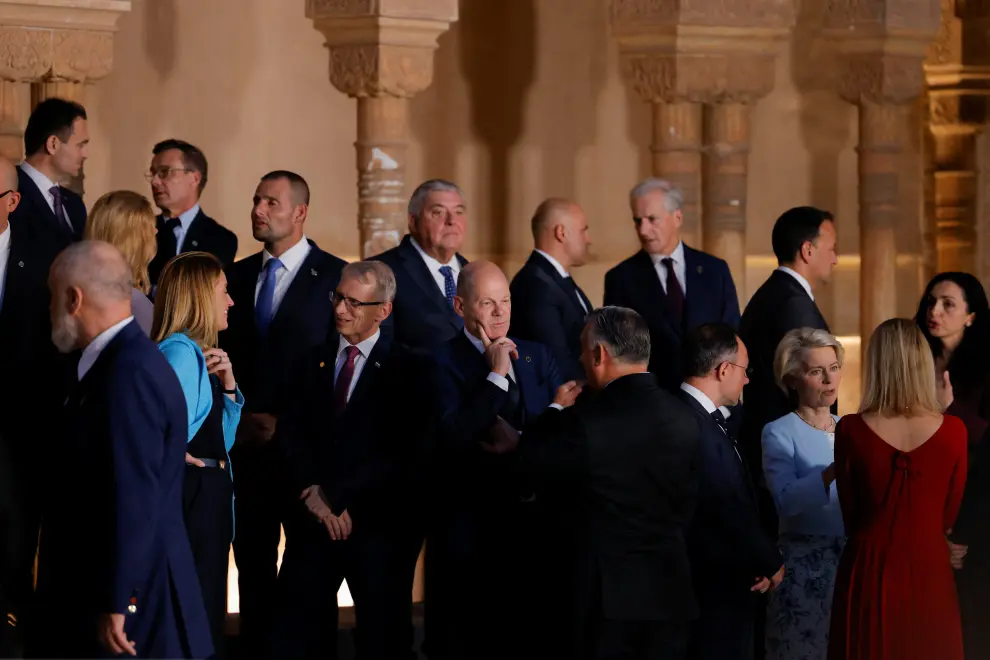 Recibimiento a los líderes de la UE en la Alhambra de Granada
