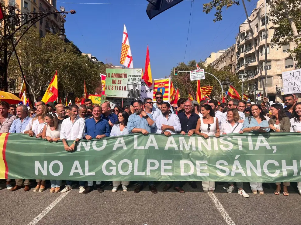 Nolasco defiende en Barcelona que VOX presenta la batalla frente a la amnistía y al golpe al Estado de Derecho...VOX ARAGÓN..08/10/2023[[[EP]]]