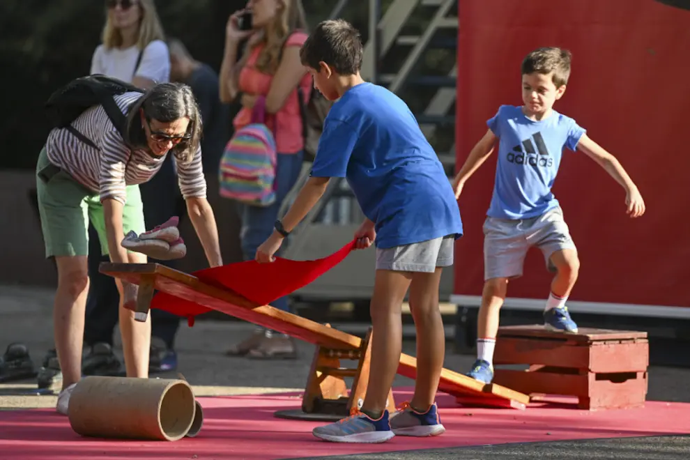 El estímulo a la creatividad de los más pequeños y la diversión para toda la familia son las metas de Río y Juego en la zona Expo de Zaragoza.