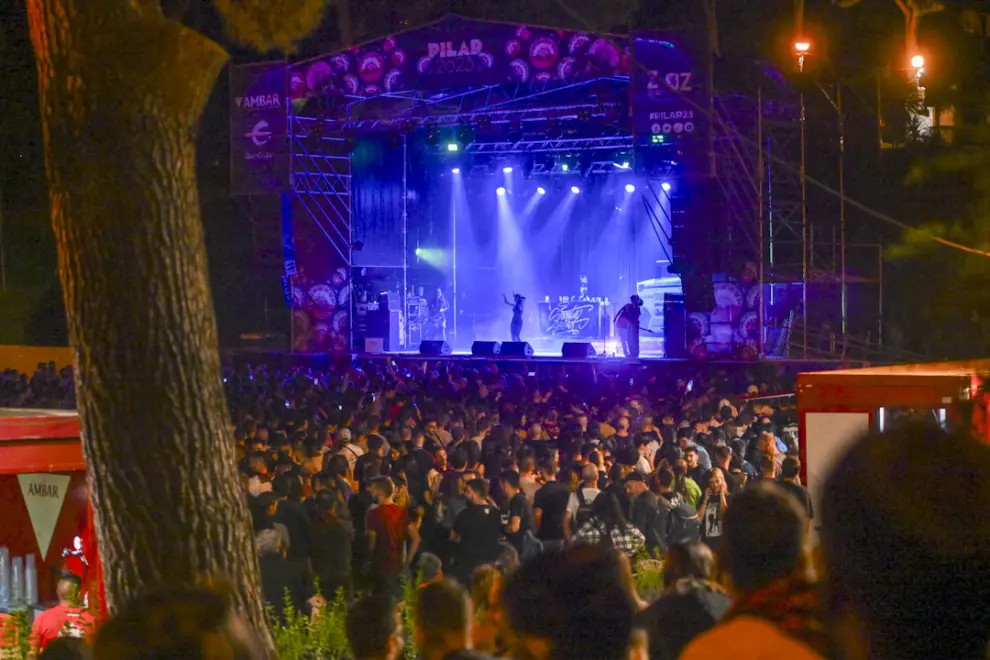 Fiestas del Pilar 2023: concierto de Santa Salut en el Jardín de Invierno del Parque Grande de Zaragoza
