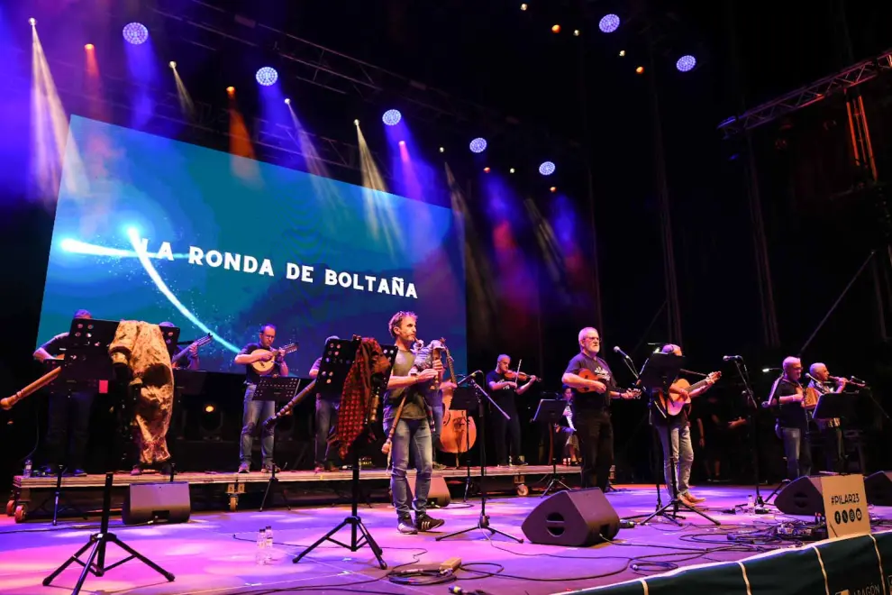 Emotivo concierto de la Ronda de Boltaña para despedir las Fiestas del Pilar 2023.