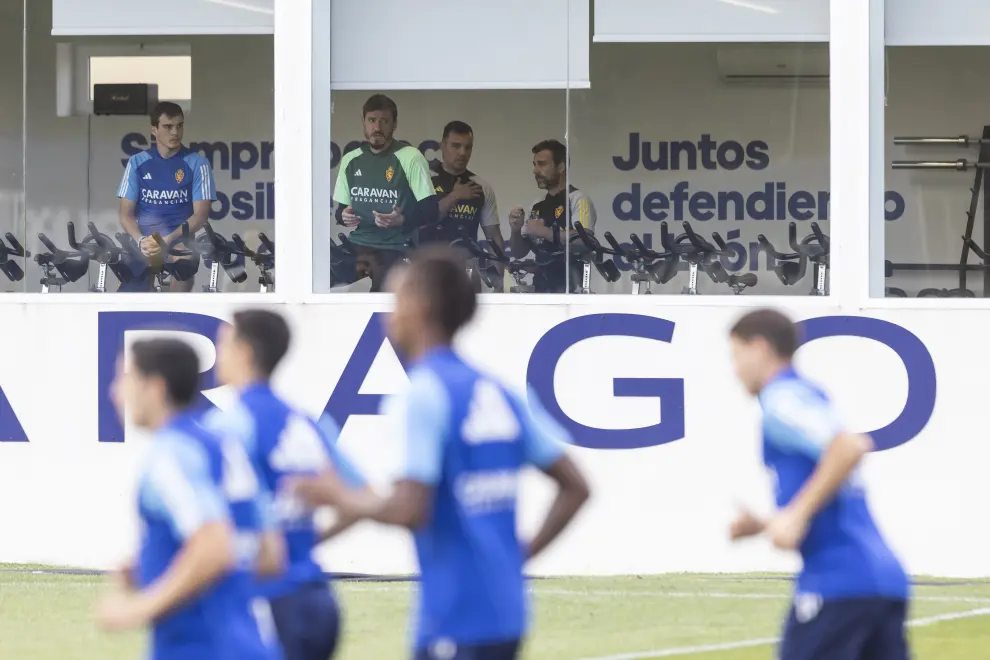 Entrenamiento del Real Zaragoza en la Ciudad Deportiva tras el pardido contra el Sporting