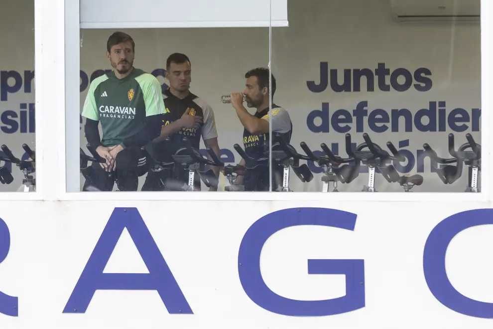 Entrenamiento del Real Zaragoza en la Ciudad Deportiva tras el pardido contra el Sporting