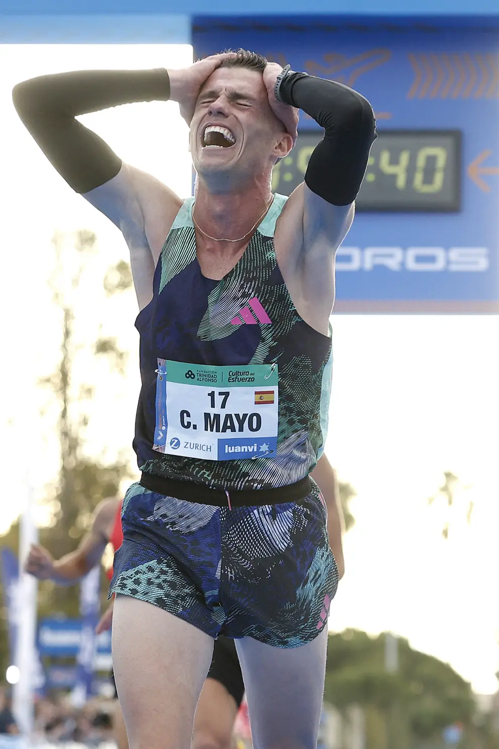 Media maratón de Valencia 2023, donde el aragonés Carlos Mayo ha batido el récord de España de la distancia