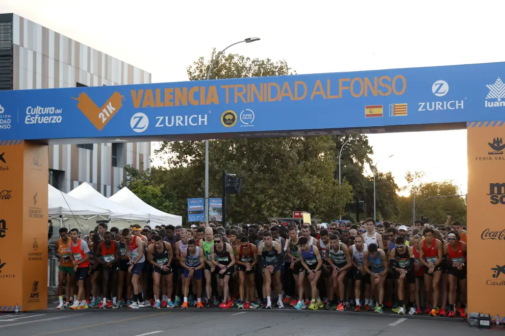 Media maratón de Valencia 2023, donde el aragonés Carlos Mayo ha batido el récord de España de la distancia