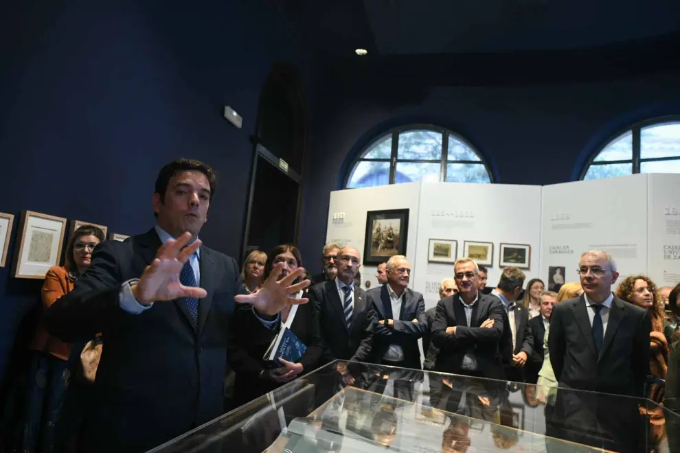 Inauguración de la exposición permanente sobre Ramón y Cajal en el Paraninfo de Zaragoza