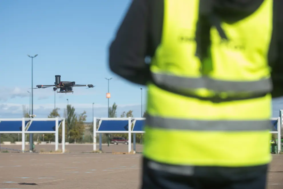 Zaragoza prueba U-ELCOME, un importante proyecto europeo de drones