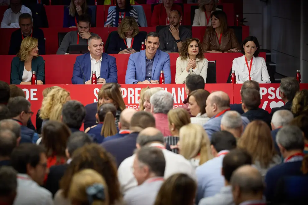 Reunión del Comité Federal del PSOE, con el presidente del Gobierno en funciones y líder socialista Pedro Sánchez