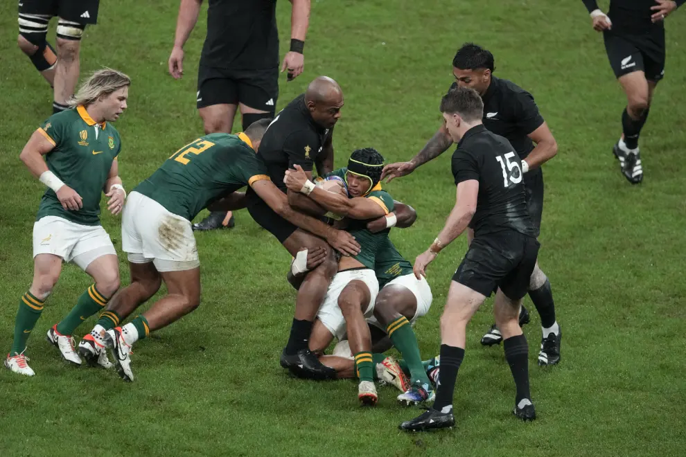 Final del Mundial de Rugby entre Nueva Zelanda y Sudáfrica