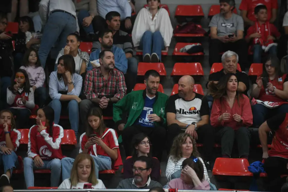 Día del baloncesto femenino aragonés en el partido Casademont Zaragoza-Celta Zorka Recalvi, en el pabellón Príncipe Felipe