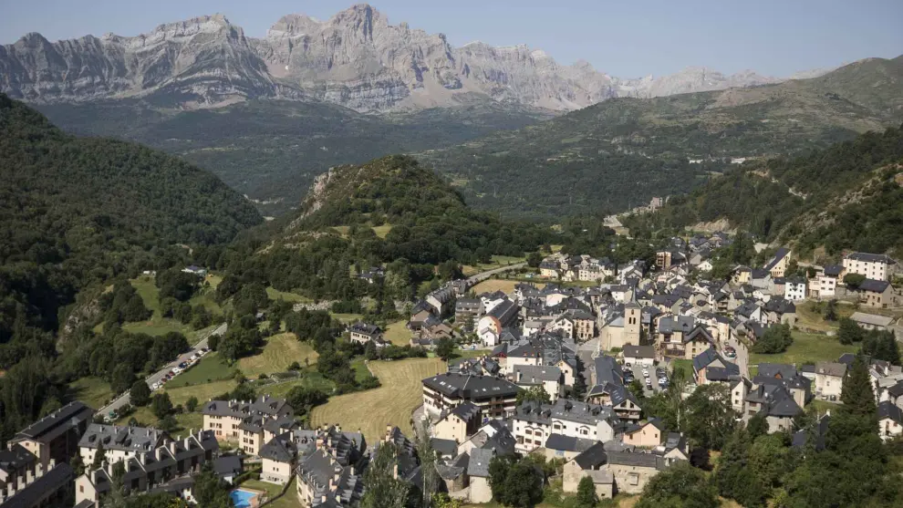 Vista general de este bonito pueblo oscense del Pirineo