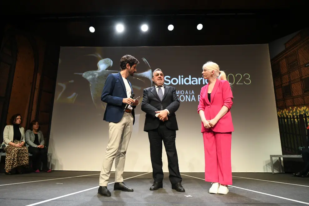 Premios Solidarios del Grupo Social ONCE, en el auditorio Caixaforum de Zaragoza