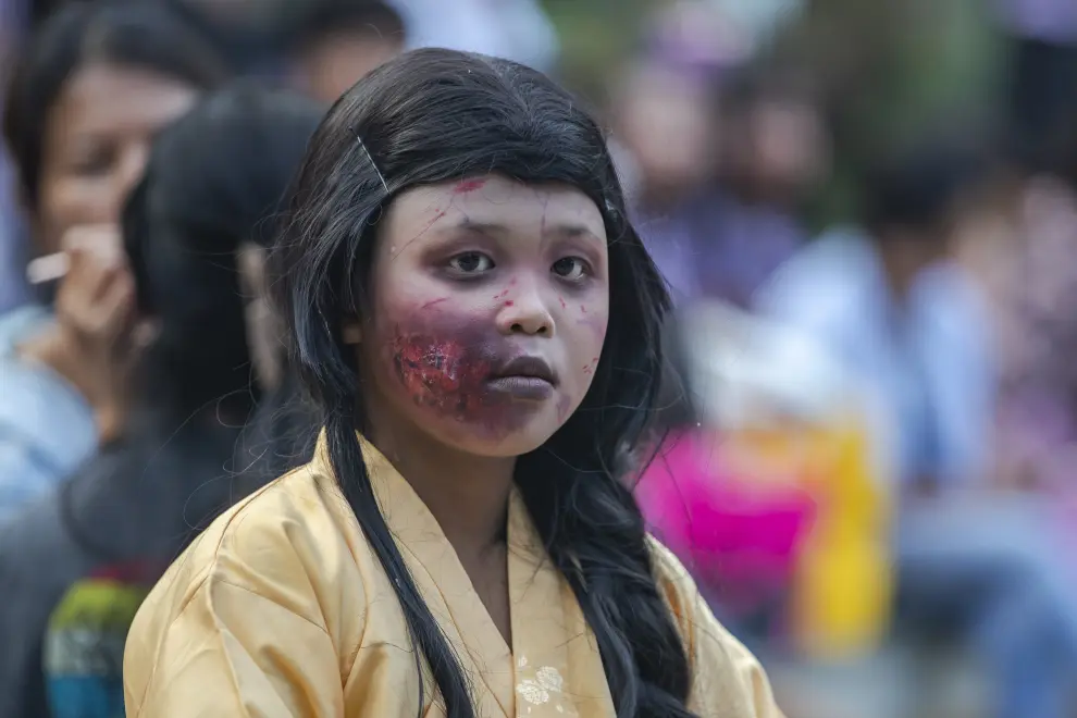 Fotos de la celebración de Halloween en Indonesia