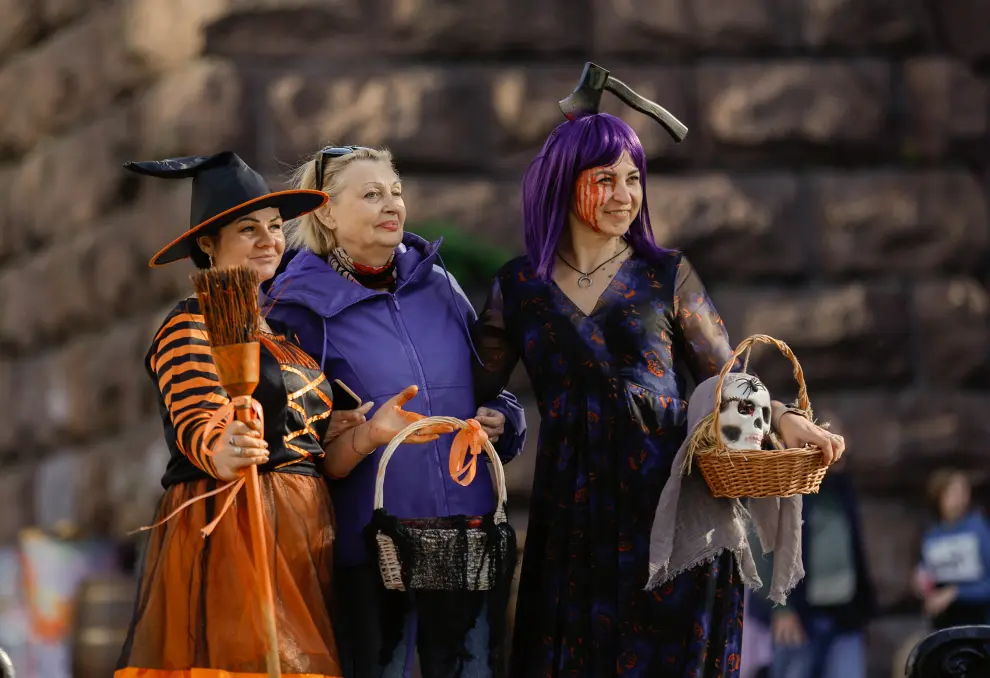 Fotos de la celebración de Halloween en Kiev