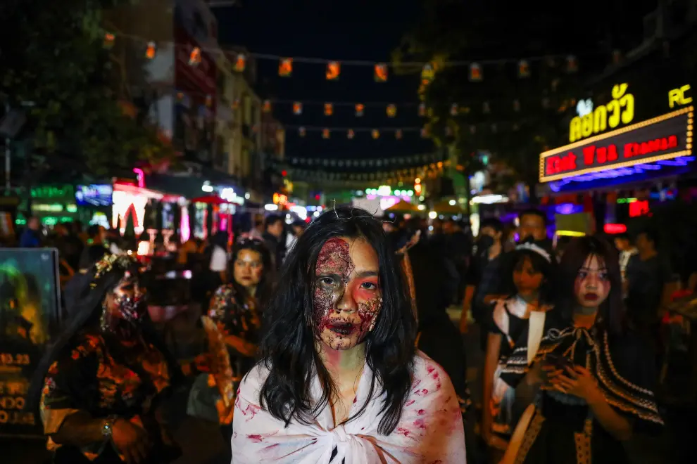 Fotos de la celebración de Halloween en Tailandia
