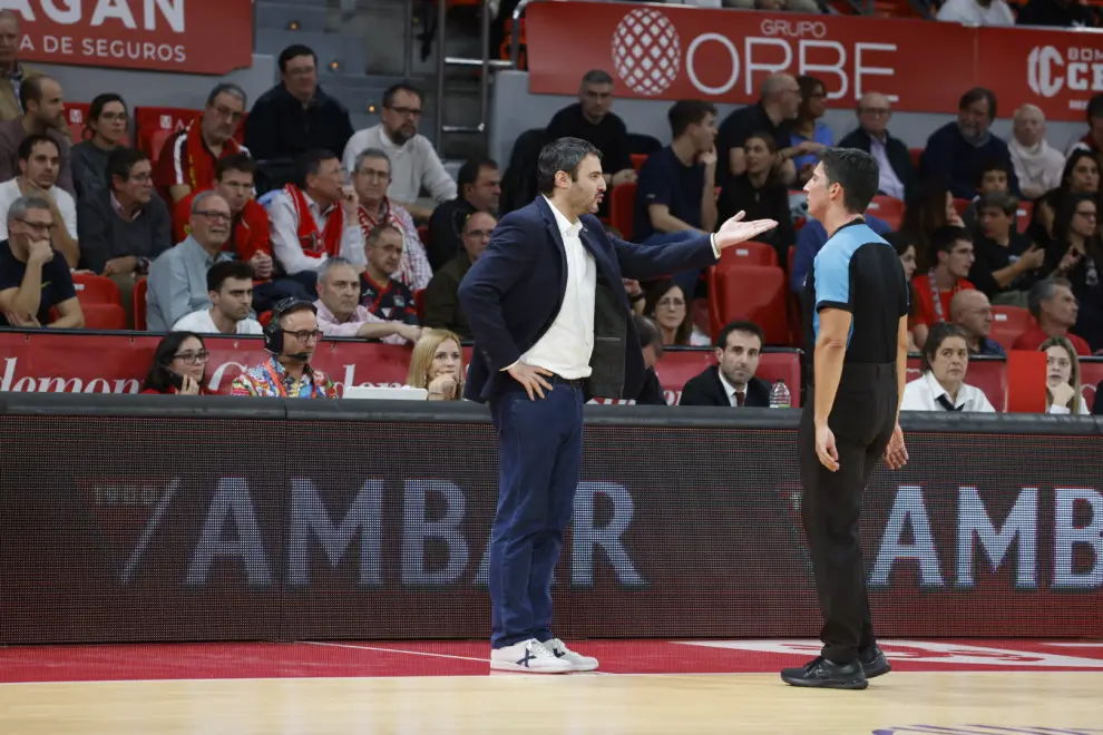 Partido Casademont Zaragoza-Valencia Basket de Euroliga, en el pabellón Príncipe Felipe