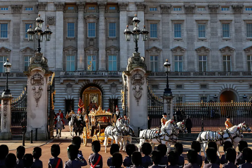 Carlos III en la lectura del discurso inaugural del curso parlamentario en Reino Unido BRITAIN STATE OPENING